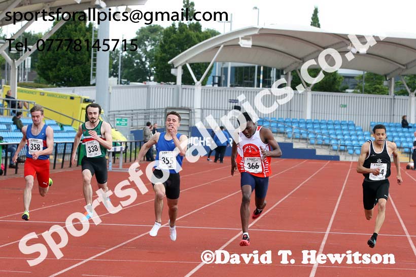 Mens under-20s 200 metres, Northern Senior and Under-20s Champs., SportsCity, Manchester. Photo: David T. Hewitson/Sports for All Pics
